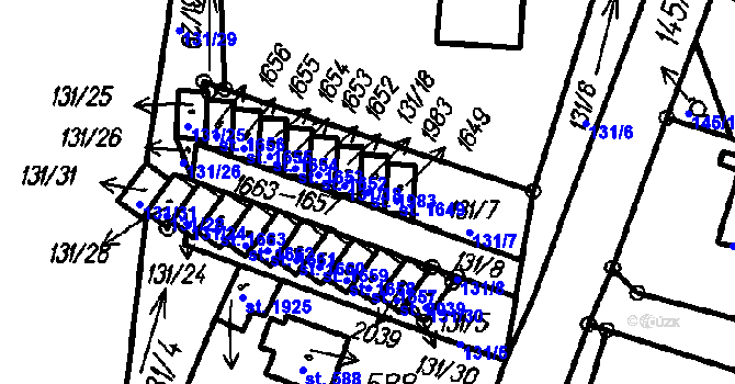 Parcela st. 1983 v KÚ Čeladná, Katastrální mapa