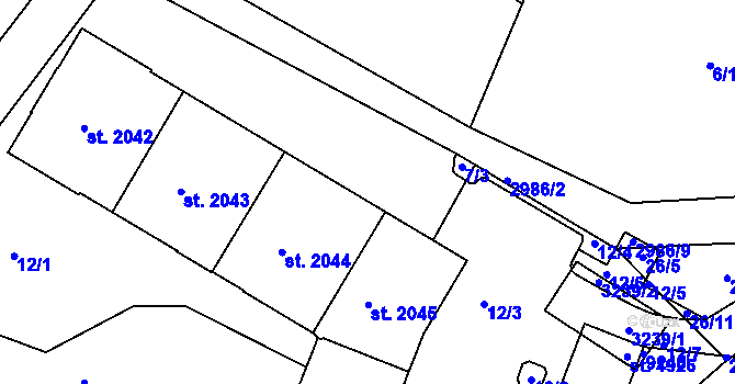 Parcela st. 7/1 v KÚ Čeladná, Katastrální mapa