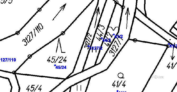 Parcela st. 3127/2 v KÚ Čeladná, Katastrální mapa