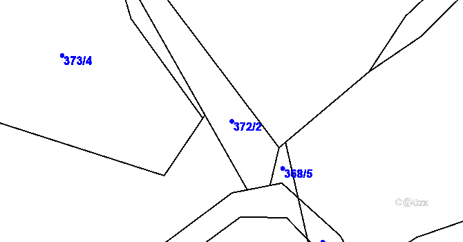 Parcela st. 372/2 v KÚ Čelistná, Katastrální mapa