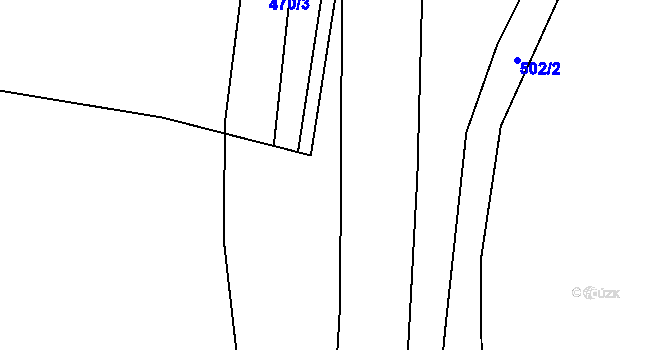 Parcela st. 470/5 v KÚ Čelkovice, Katastrální mapa