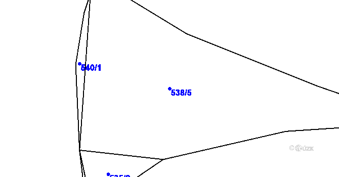 Parcela st. 538/5 v KÚ Čelkovice, Katastrální mapa