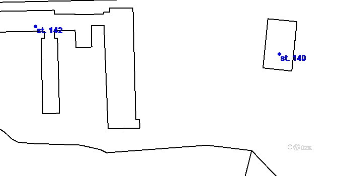 Parcela st. 480/5 v KÚ Čeminy, Katastrální mapa