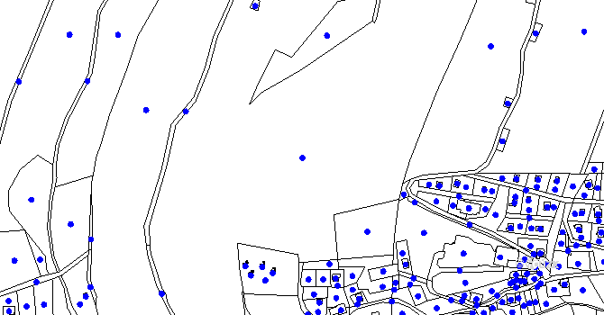 Parcela st. 566/1 v KÚ Čenkovice, Katastrální mapa