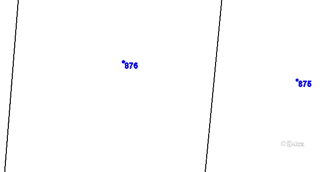 Parcela st. 281/6 v KÚ Poděvousy, Katastrální mapa