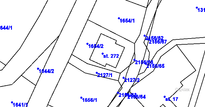 Parcela st. 272 v KÚ Čermná v Krkonoších, Katastrální mapa
