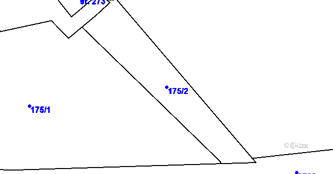 Parcela st. 175/2 v KÚ Čermná v Krkonoších, Katastrální mapa