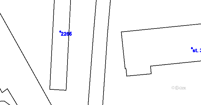 Parcela st. 2060/5 v KÚ Čermná v Krkonoších, Katastrální mapa