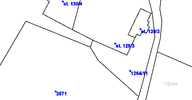 Parcela st. 1264/10 v KÚ Čermná v Krkonoších, Katastrální mapa