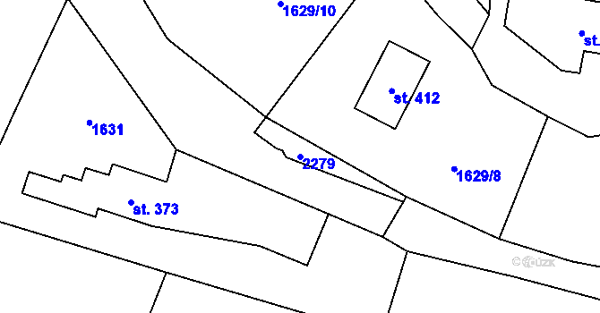 Parcela st. 2279 v KÚ Čermná v Krkonoších, Katastrální mapa
