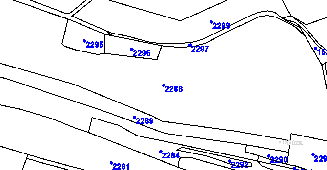 Parcela st. 2288 v KÚ Čermná v Krkonoších, Katastrální mapa