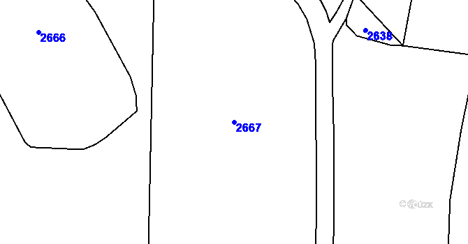 Parcela st. 2667 v KÚ Čermná v Krkonoších, Katastrální mapa