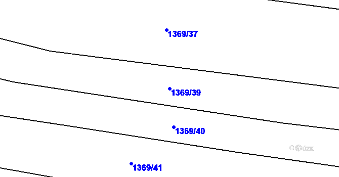 Parcela st. 1369/39 v KÚ Černá Hora, Katastrální mapa