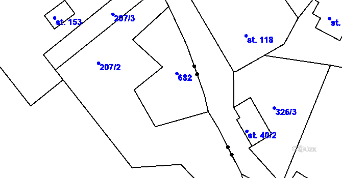 Parcela st. 27 v KÚ Černava, Katastrální mapa