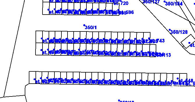 Parcela st. 509 v KÚ Černčice u Loun, Katastrální mapa
