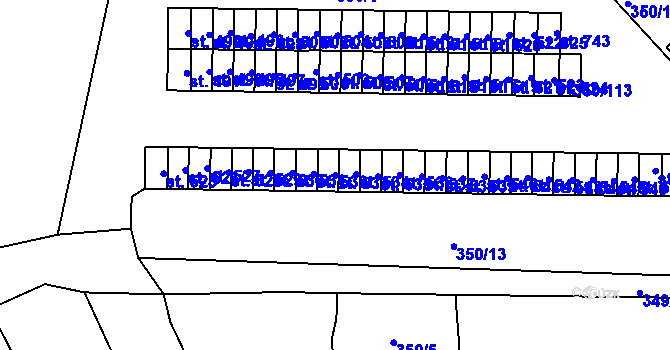 Parcela st. 533 v KÚ Černčice u Loun, Katastrální mapa