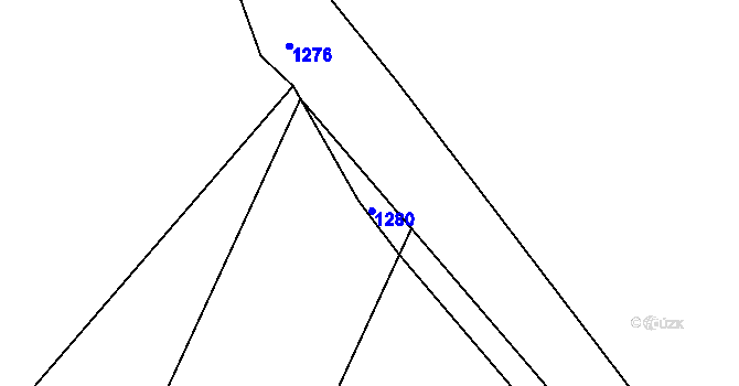 Parcela st. 685/6 v KÚ Černčín, Katastrální mapa