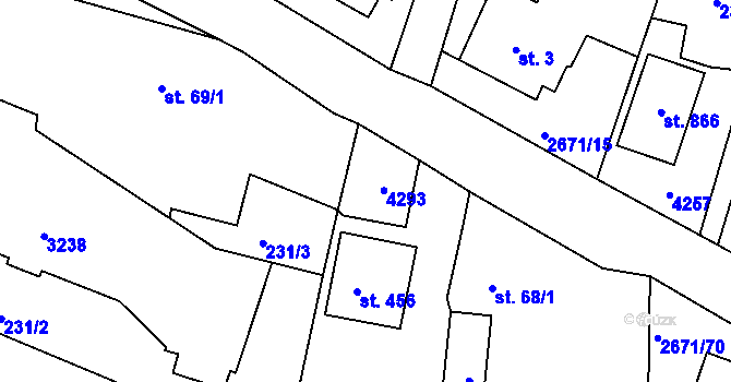 Parcela st. 306 v KÚ Černilov, Katastrální mapa