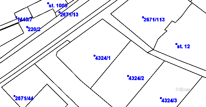 Parcela st. 2671/112 v KÚ Černilov, Katastrální mapa