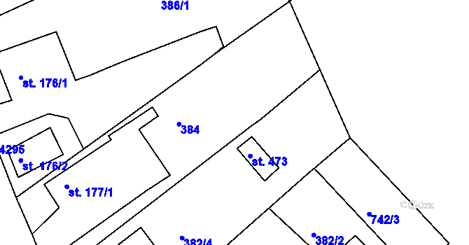 Parcela st. 763 v KÚ Černilov, Katastrální mapa