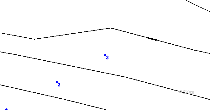 Parcela st. 3 v KÚ Černín, Katastrální mapa