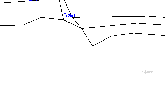Parcela st. 306/8 v KÚ Čerňovice, Katastrální mapa