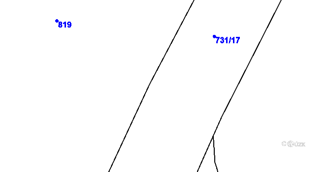 Parcela st. 771/10 v KÚ Černožice nad Labem, Katastrální mapa