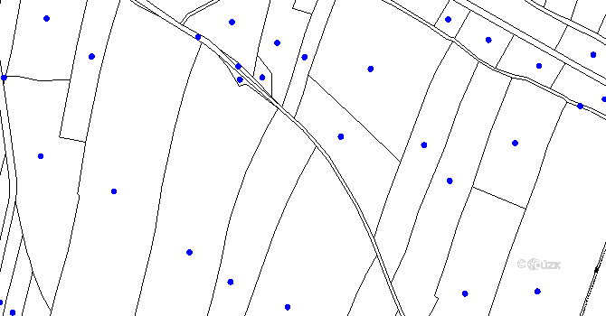 Parcela st. 121 v KÚ Černuc, Katastrální mapa