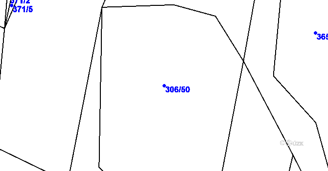 Parcela st. 306/50 v KÚ Černuc, Katastrální mapa