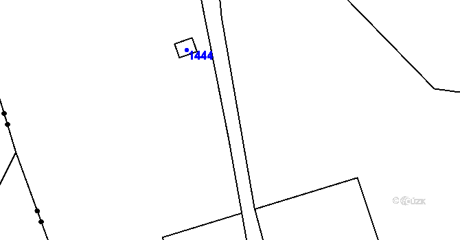 Parcela st. 412/7 v KÚ Černý Důl, Katastrální mapa
