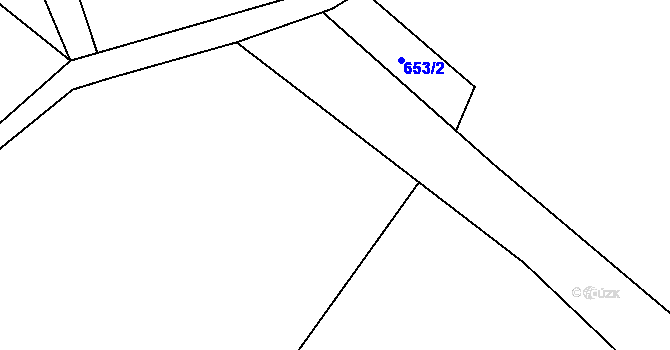 Parcela st. 642/10 v KÚ Černý Důl, Katastrální mapa