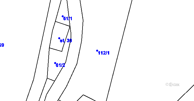 Parcela st. 112/1 v KÚ Čistá v Krkonoších, Katastrální mapa