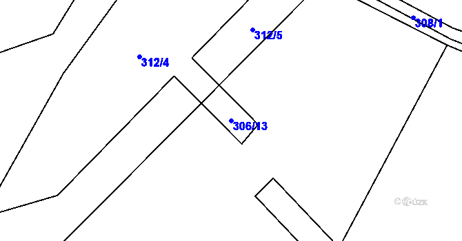 Parcela st. 306/13 v KÚ Čistá v Krkonoších, Katastrální mapa