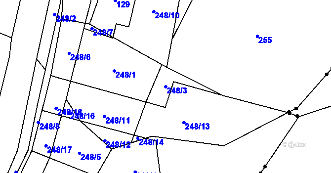 Parcela st. 248/3 v KÚ Čistá v Krkonoších, Katastrální mapa