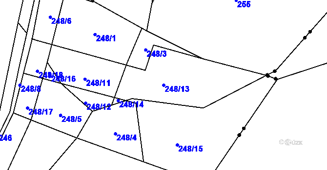 Parcela st. 248/13 v KÚ Čistá v Krkonoších, Katastrální mapa