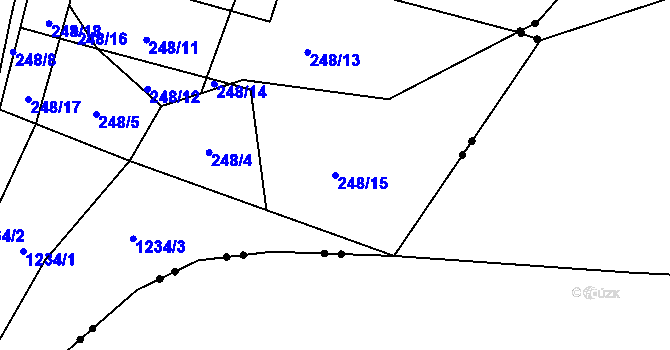 Parcela st. 248/15 v KÚ Čistá v Krkonoších, Katastrální mapa