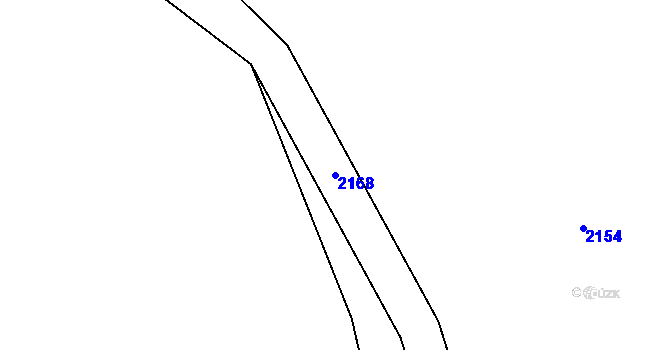 Parcela st. 2168 v KÚ Mlýnický Dvůr, Katastrální mapa