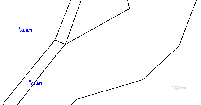 Parcela st. 305/5 v KÚ Šanov u Červené Vody, Katastrální mapa