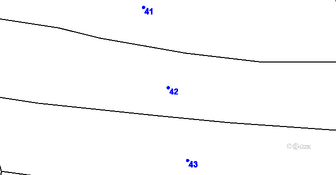 Parcela st. 42 v KÚ Jíno, Katastrální mapa