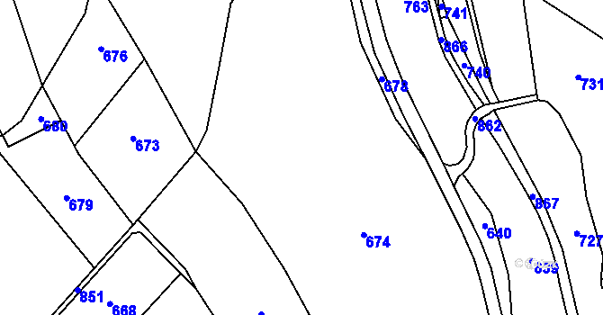 Parcela st. 249/1 v KÚ Česká Jablonná, Katastrální mapa