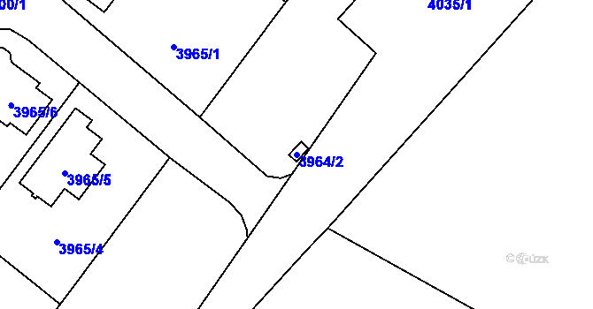 Parcela st. 3964/2 v KÚ Česká Lípa, Katastrální mapa