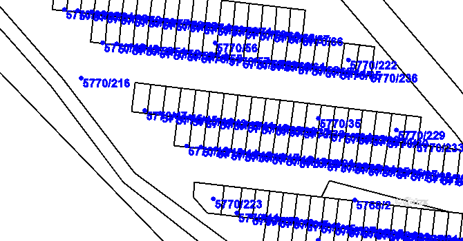 Parcela st. 5770/41 v KÚ Česká Lípa, Katastrální mapa