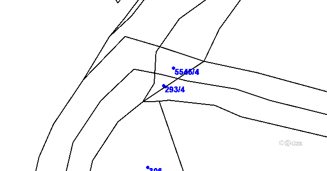 Parcela st. 293/4 v KÚ Dubice u České Lípy, Katastrální mapa