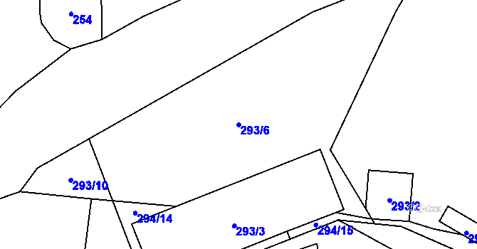 Parcela st. 293/6 v KÚ Dolní Libchava, Katastrální mapa