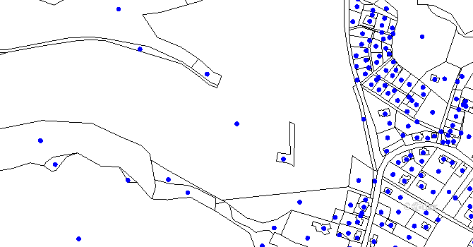 Parcela st. 170/1 v KÚ Lada, Katastrální mapa