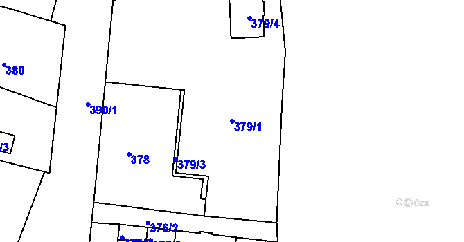 Parcela st. 379/1 v KÚ Česká Skalice, Katastrální mapa