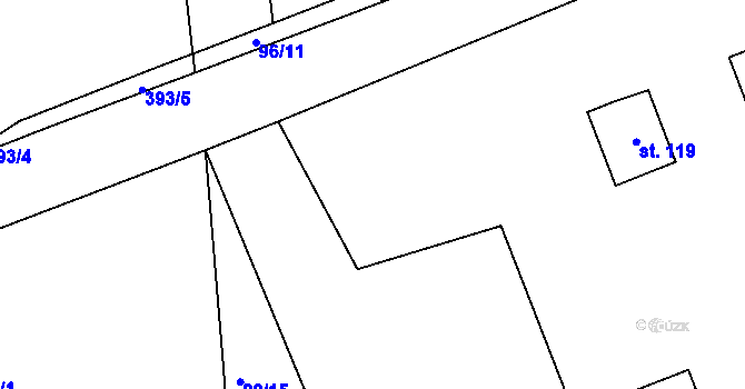 Parcela st. 91 v KÚ Říkov, Katastrální mapa