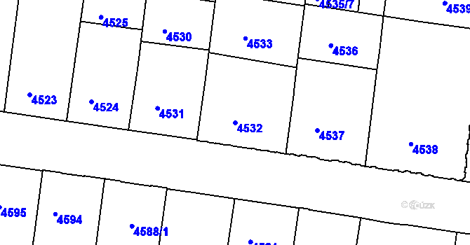 Parcela st. 4532 v KÚ České Budějovice 3, Katastrální mapa