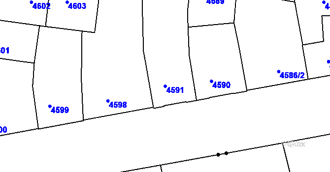 Parcela st. 4591 v KÚ České Budějovice 3, Katastrální mapa