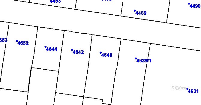Parcela st. 4640 v KÚ České Budějovice 3, Katastrální mapa